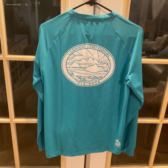 Lanikai Centennial Dry-Fit Teal Women’s Rashguard Shirt - Picture 4 of 7